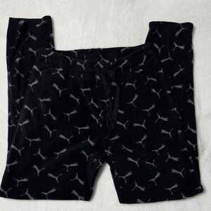 Puma Black and Gray Patterned Pants